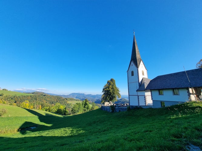 Photo of Beautiful small church in village Spodnji Razbor in Slovenija.