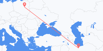 Voli dall'Iran alla Polonia