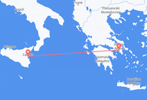 Flights from Catania to Athens