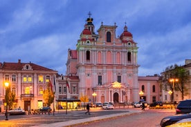 Aerial view of Vilnius old city.