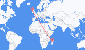 Vols de Madagascar vers l’Irlande du Nord