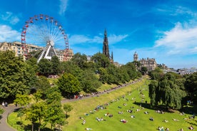 Photo of aerial view of the famous Blackpool Tower and beach on a beautiful Summer day on one of Great Britains most popular holiday destinations, England.