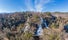 Photo of aerial panoramic view of the powerful waterfalls of Edessa and the surrounded area in Edessa city, Greece.