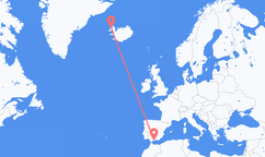 Flights from Málaga to Ísafjörður