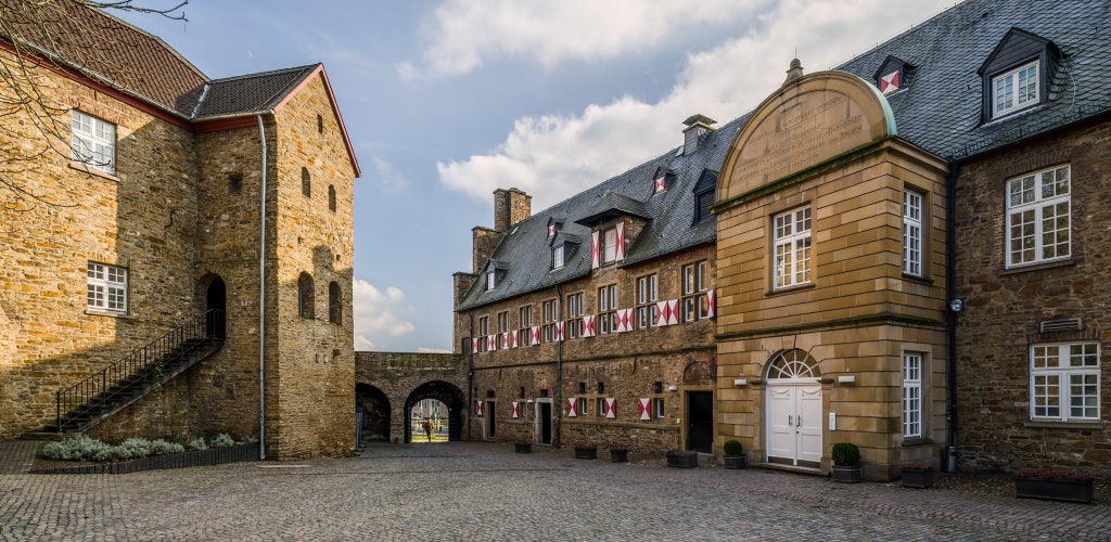 Photo of Inner square of the Broich Castle in Mülheim an der Ruhr.