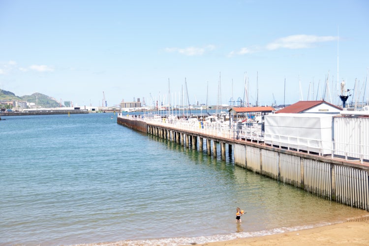 Getxo marina in Bilbao, Spain.