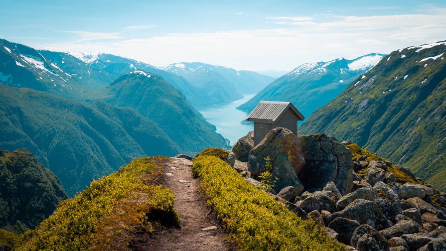 Flatbrehytta by Jostedalsbreen in Sogndal, Norway.jpg