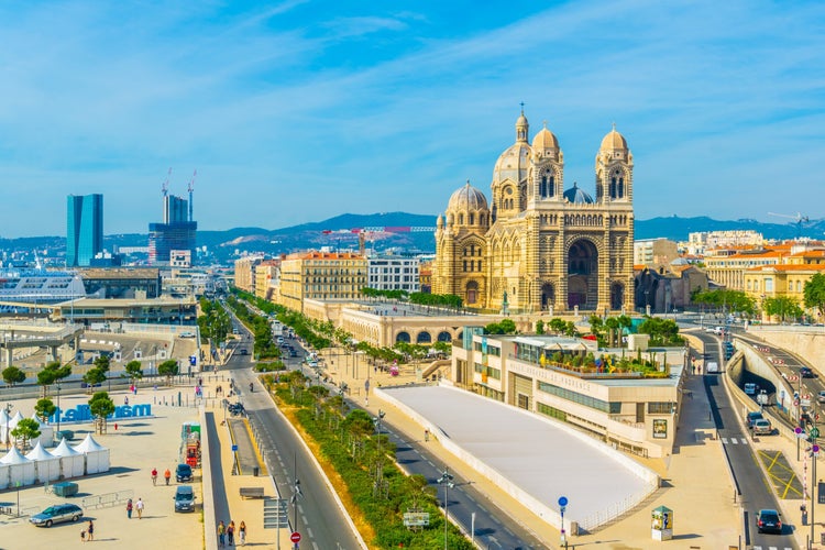 Photo of cathedral La Major at Marseille, France.