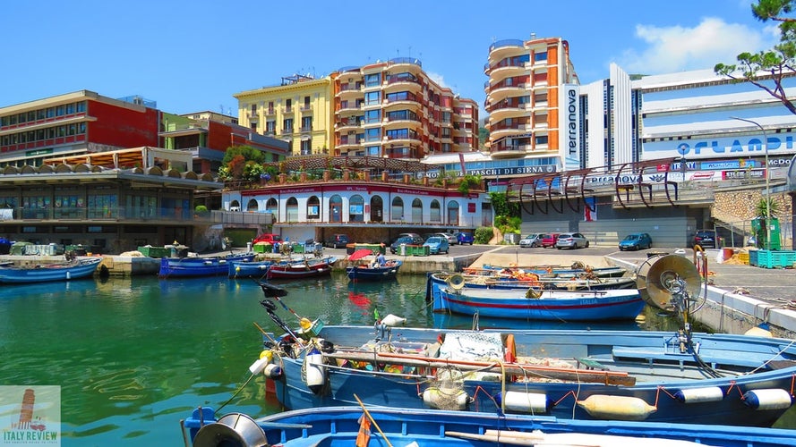 Photo of the port town of Formia , Italy.