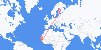 Guinea-Bissau to Finland