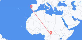 중앙 아프리카 공화국 출발 포르투갈 도착 항공편
