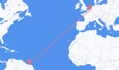Paramaribo to Brussels