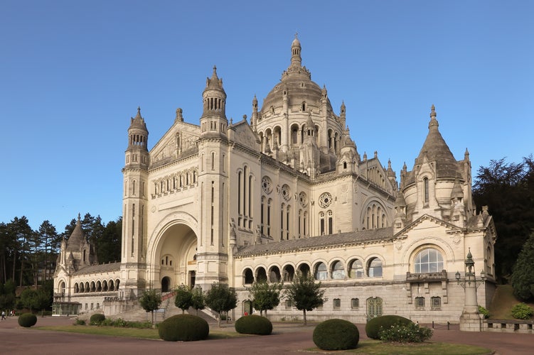 Photo of Basilica of St. Therese of Lisieux in Normandy, France.