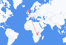 Flyrejser fra Ndola til Newcastle upon Tyne