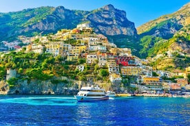 Excursion d'une journée sur la côte amalfitaine et à Positano au départ de Rome avec croisière côtière