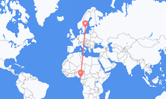 Flyg från Douala till Norrköping