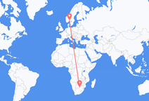 Gaborone nach Oslo