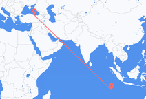 Flyrejser fra Home Island til Ordu