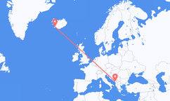 Flights from Podgorica to Reykjavík