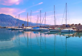 Photo of aerial view of Patras that is Greece's third-largest city and the regional capital of Western Greece.