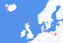 Flights from Warsaw to Reykjavík