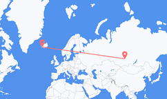 Flights from Reykjavík to Krasnoyarsk