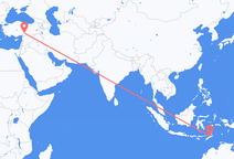 Loty z Dili, Timor Wschodni do Kahramanmaraş, Turcja