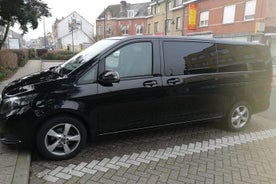 Luxe minibus van de luchthaven van Brussel naar de stad Brussel