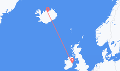 Vluchten van Dublin naar Akureyri