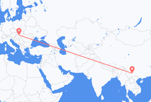 쿤밍에서 출발해 부다페스트로 향하는 항공편