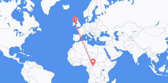 Central African Republic to Ireland