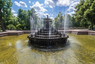 Beautiful summer view of centre Chisinau.