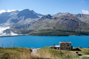 photo of the heights of the Vercors, the marly hills and the valley Val de Drome at Saint Jean De Maurienne in French countryside.