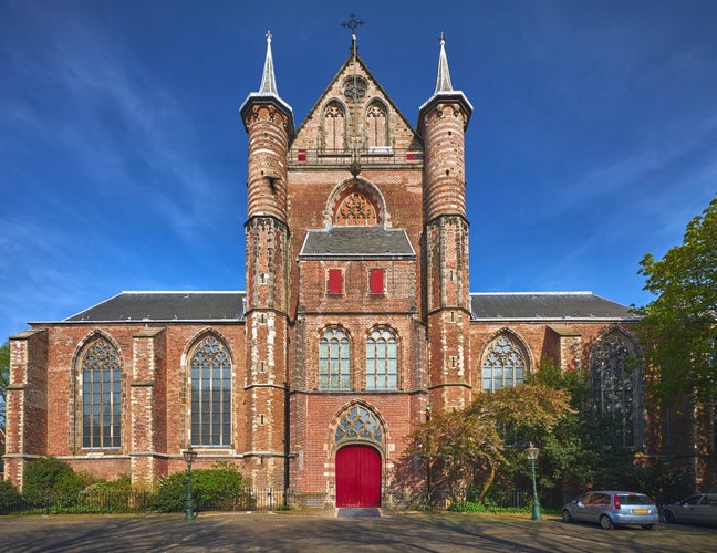 photo of The Pieterskerk gothic church in Leiden, the Netherlands.