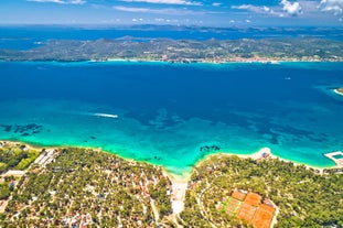 City of Zadar aerial panoramic view.