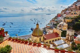 Photo of aerial View of Castellammare di Stabia from the cableway, Italy.