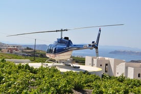 Private Helicopter Transfer from Amanzoe to Santorini