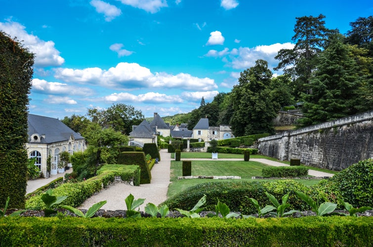 Photo of Gardens in Rigny-Usse. France, on a summer day.