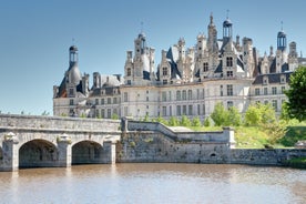 Photo of Bordeaux aerial panoramic view. Bordeaux is a port city on the Garonne river in Southwestern France.