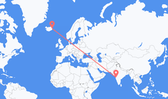 Flights from Pune to Egilsstaðir