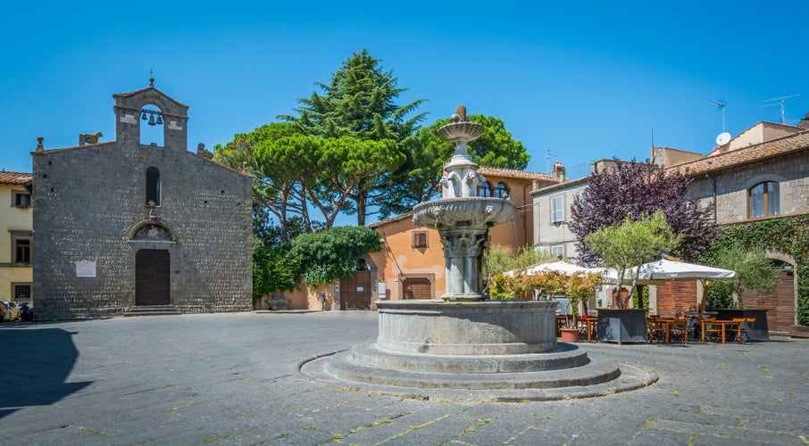 San Pellegrino medieval district in Viterbo, Lazio (Italy).