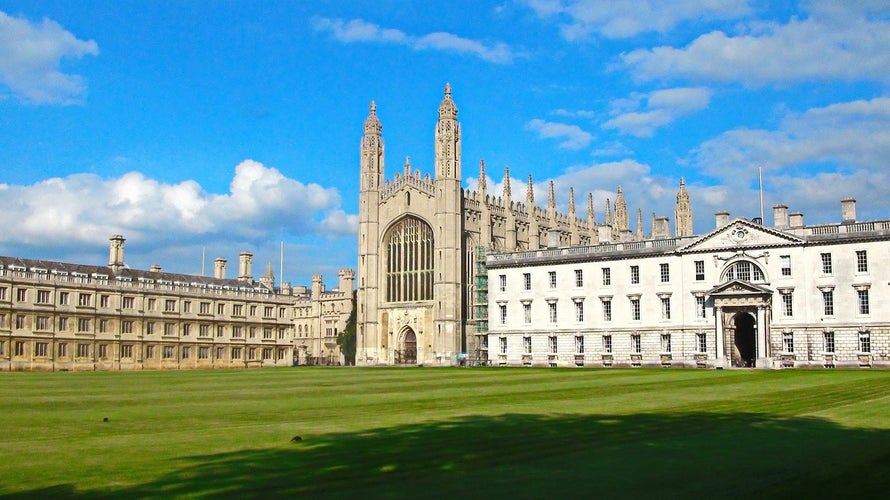 Photo of The Chapel of Kings College on Cambridge ,England.