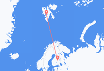 Flyg från Kuopio till Svalbard