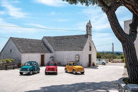 In Valle d'Itria on a vintage Fiat 500. Photo Quest Tour