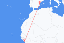 Vols de Conakry à Valence