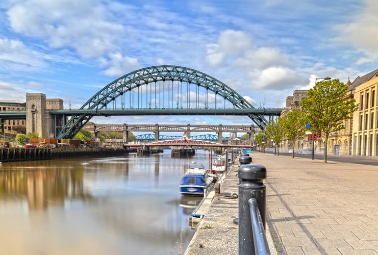 Photo of the Tyne Bridge in Newcastle upon Tyne in Great Britain.