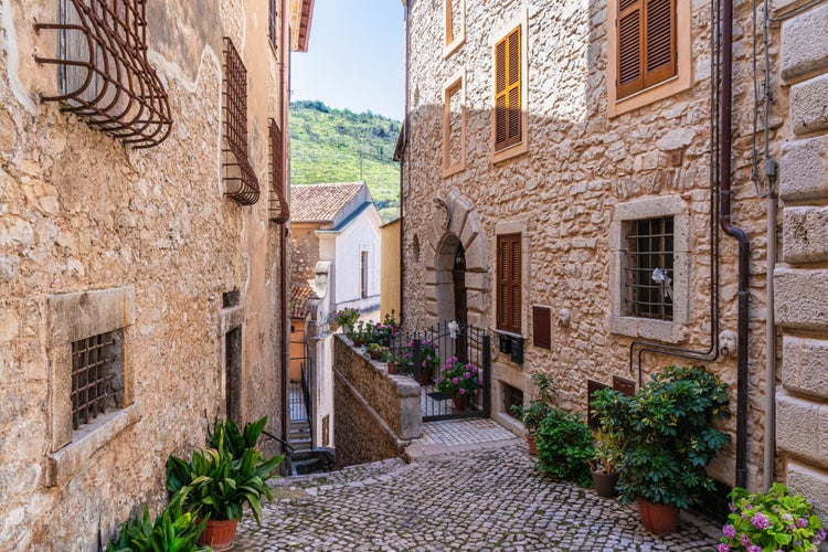 Photo of Scenic sight in Sonnino, beautiful village in the Province of Latina, Lazio, central Italy.