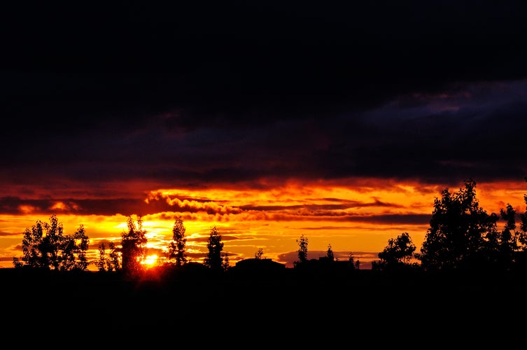 photo of view of Sunset in Reykjavík/ Kópavogur, Iceland.