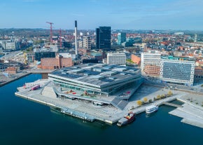 Cityscape of Aarhus in Denmark.