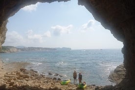 Excursion en kayak et plongée en apnée Plage de La Fustera et jacuzzi naturel